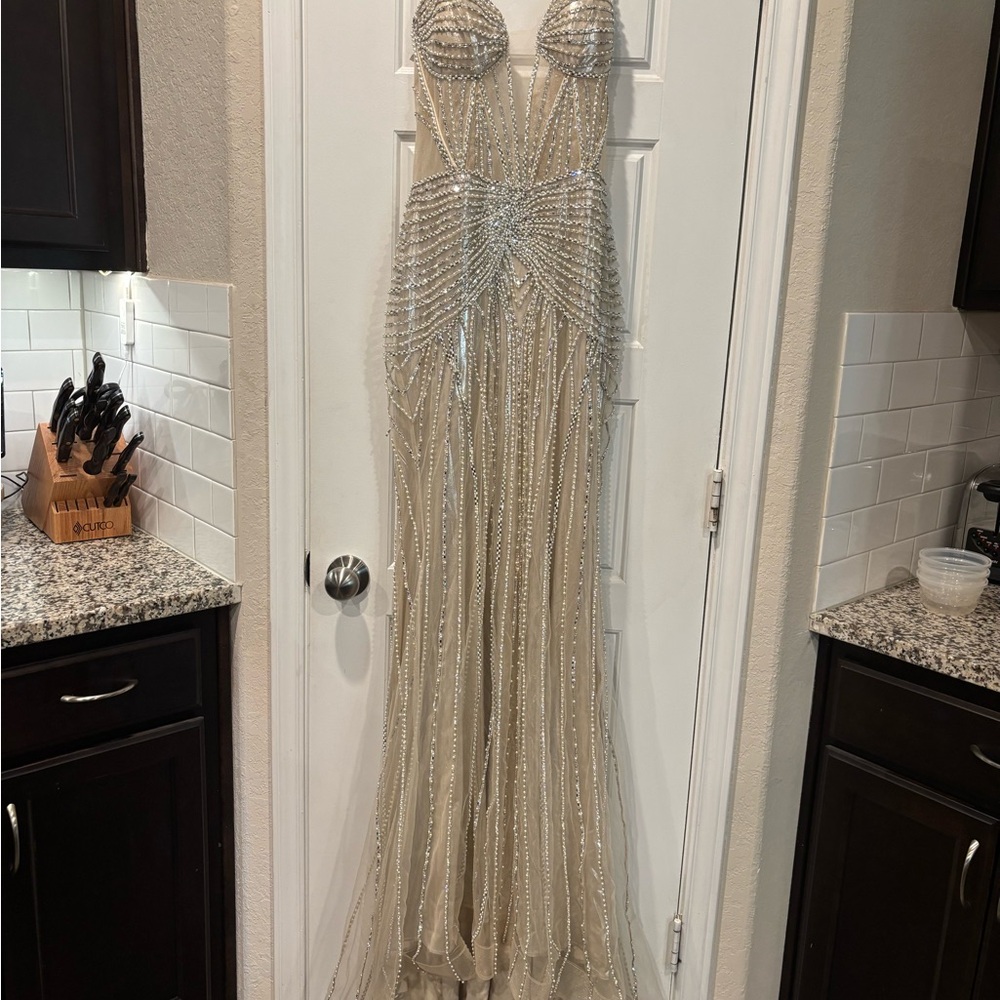 Ladivine by Cinderella beaded formal dress